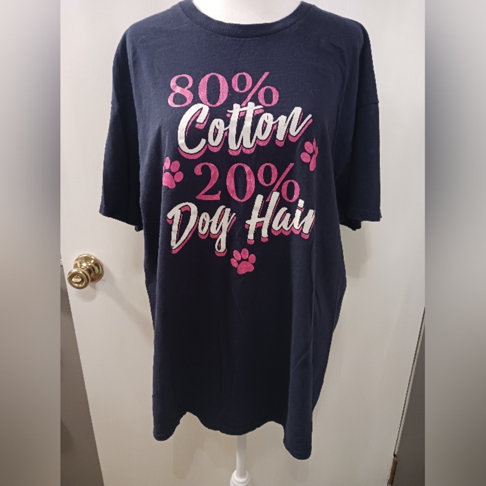 🎈3/$10 Sale🎈Womens Farmfed 2X 100% Cotton Tee Dog Mom